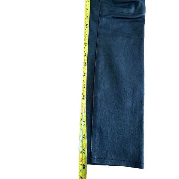 Veronica Beard Kate Mid-rise 100% Leather Skinny Jeans  Pants Black Size 26 - Picture 9 of 11